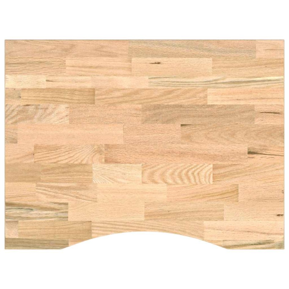 Banco de trabajo madera maciza de roble 80x60x(71,5-98)