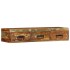 Mueble de TV de pared madera maciza reciclada 100x30x19