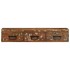 Mueble de TV de pared madera maciza reciclada 100x30x19