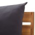Sofá seccional central 1 pza con cojines madera maciza