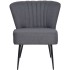 Sillón de cóctel tela gris
