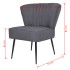 Sillón de cóctel tela gris