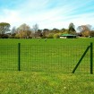 Euro Valla de acero verde 25x1,5 m