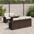 Set sofás de jardín 6 piezas y cojines ratán sintético