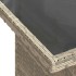 Set de sofás de jardín 7 pzas con cojines ratán PE gris
