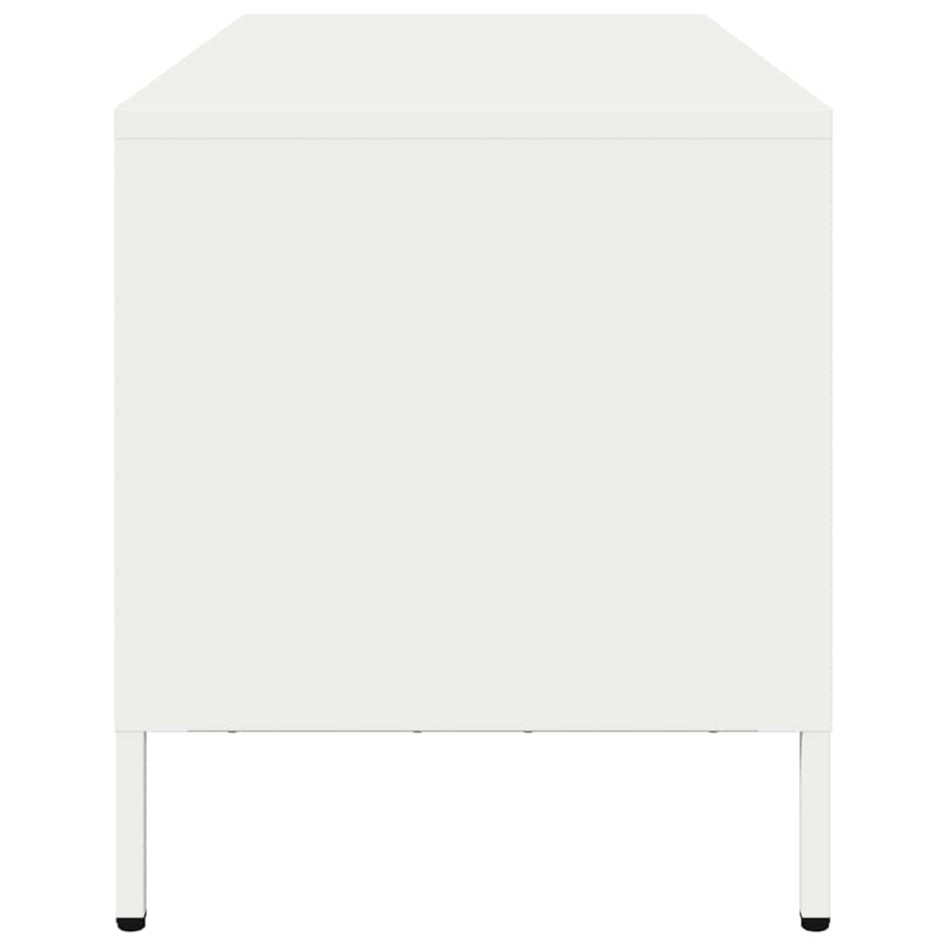 Mueble para TV acero laminado en frío blanco 101,5x39x43,5