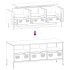 Mueble para TV acero laminado en frío blanco 101,5x39x43,5
