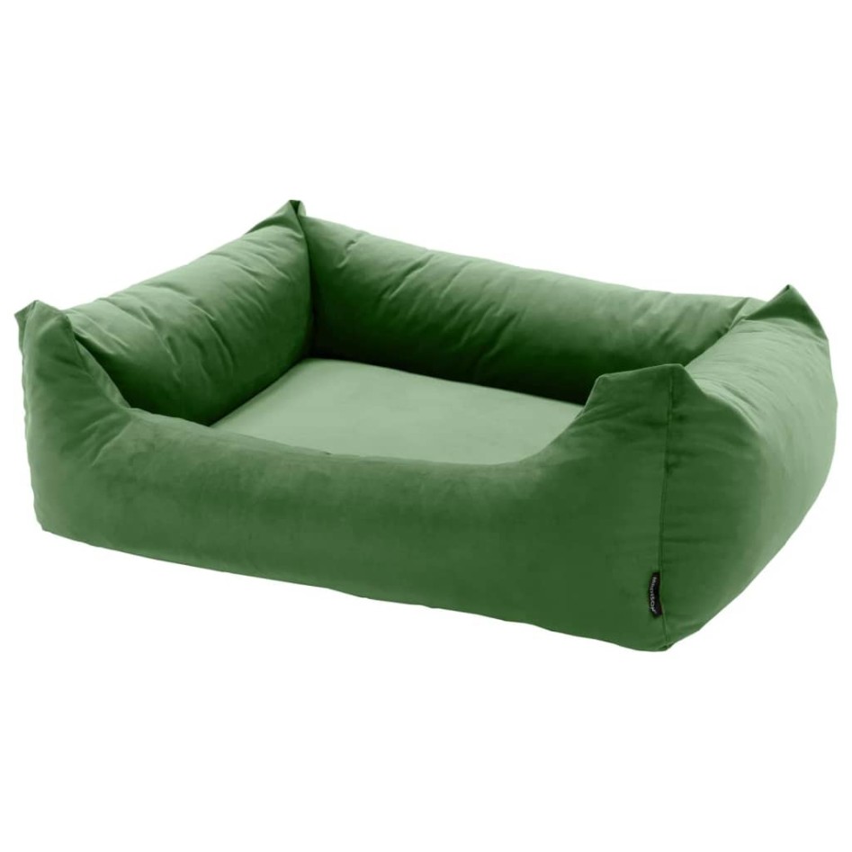 Madison Cama para perros Velvet verde 80x67x22
