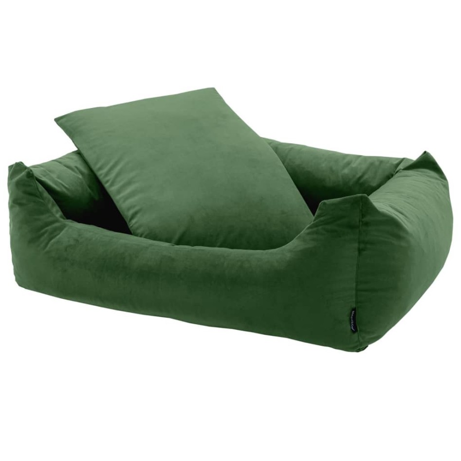 Madison Cama para perros Velvet verde 80x67x22