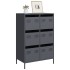 Aparador acero gris antracita 68x39x101,5