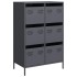 Aparador acero gris antracita 68x39x101,5