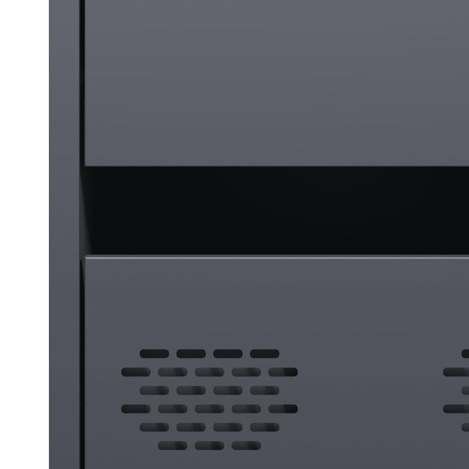 Aparador acero gris antracita 68x39x101,5