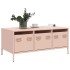 Mesa de centro acero laminado en frío rosa 101,5x50x43,5