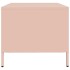Mesa de centro acero laminado en frío rosa 101,5x50x43,5