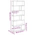 Estantería/divisor de espacios roble artisan 80x24x186