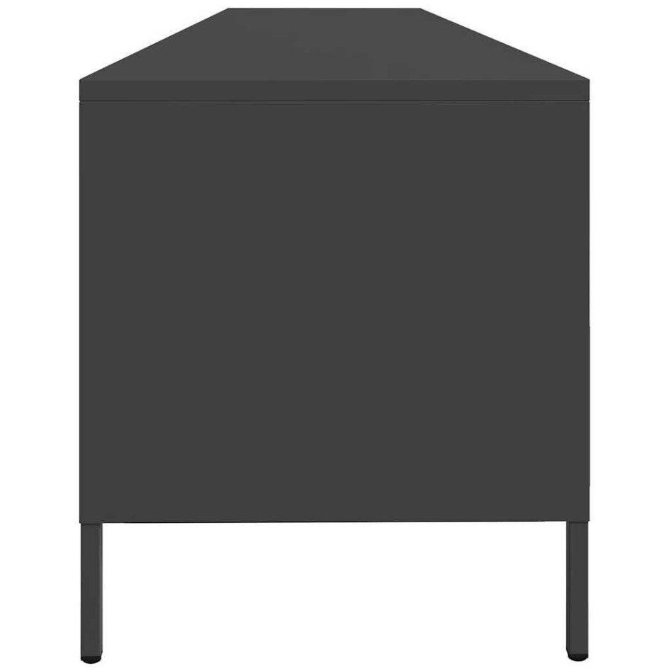 Mueble para TV acero laminado en frío negro 202x39x43,5