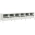 Mueble para TV acero laminado en frío blanco 202x39x43,5