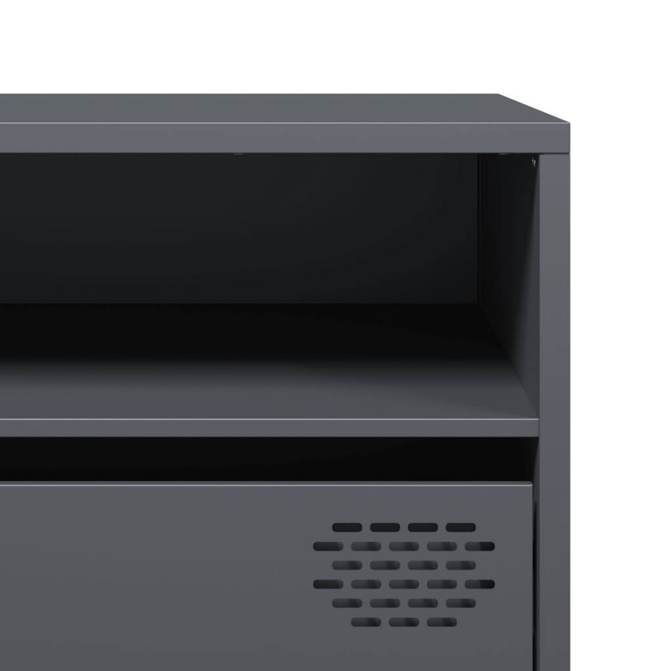 Mueble de TV acero laminado en frío antracita 202x39x43,5