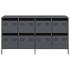 Aparador de acero laminado en frío antracita 135x39x73,5