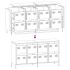 Aparador de acero laminado en frío antracita 135x39x73,5