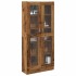 Aparador madera ingeniería madera envejecida 82,5x30,5x185