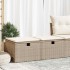 Set sofás jardín y cojines 2 pzas ratán sintético acacia