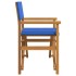 Sillas de director plegables 2 unidades madera maciza teca
