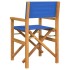 Sillas de director plegables 2 unidades madera maciza teca