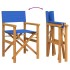 Sillas de director plegables 2 unidades madera maciza teca