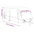 Funda para caravana tela no tejida gris 732x250x220