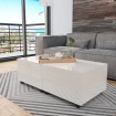 Mesa de centro blanco brillo 120x60x35 cm
