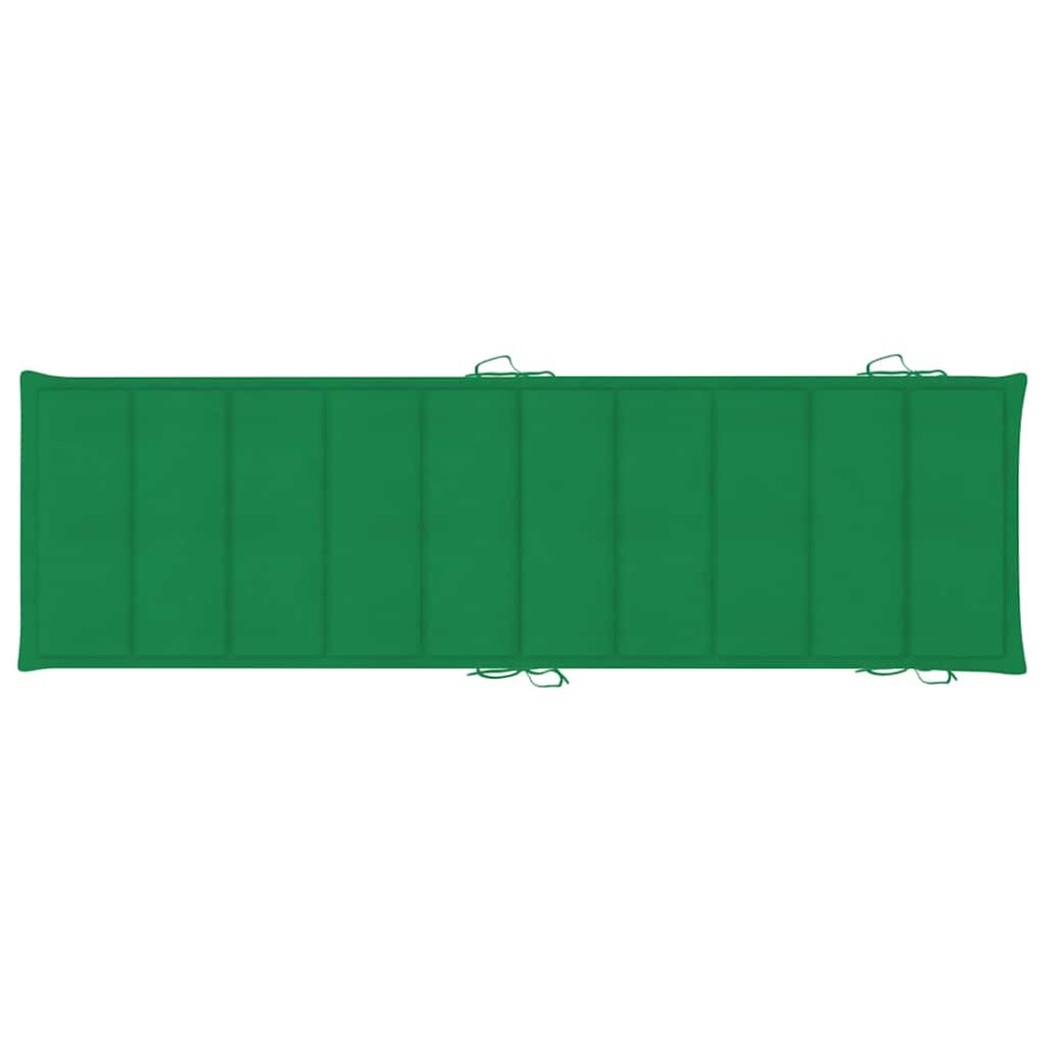 Tumbona de jardín con cojín madera maciza de