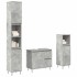 Set muebles de baño 2 piezas madera contrachapada gris