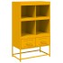 Aparador de acero amarillo mostaza 68x39x111,5