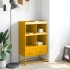 Aparador de acero amarillo mostaza 68x39x111,5