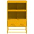 Aparador de acero amarillo mostaza 68x39x111,5