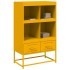 Aparador de acero amarillo mostaza 68x39x111,5