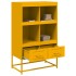 Aparador de acero amarillo mostaza 68x39x111,5