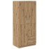 Armario de madera de ingeniería roble artesanal 80x52x180