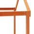 Cama litera con techo madera maciza pino marrón 80x200