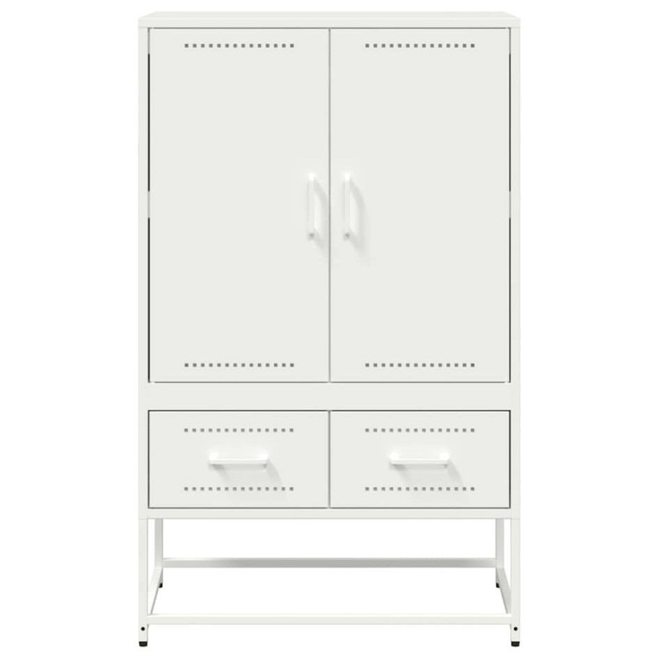 Aparador de acero blanco 68x39x111,5