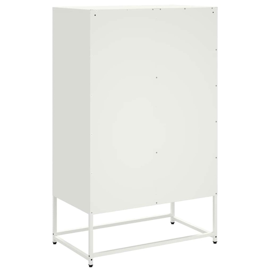 Aparador de acero blanco 68x39x111,5