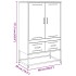 Aparador de acero blanco 68x39x111,5