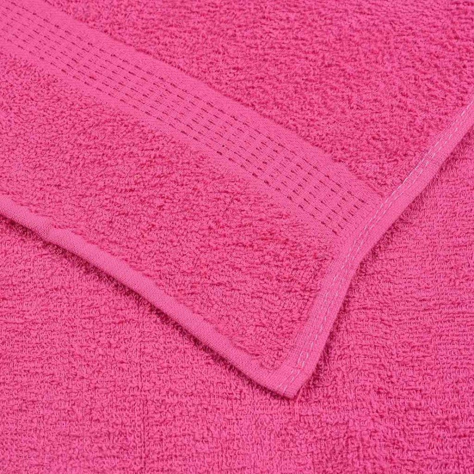 Toallas de Baño 10 uds rosa 100x150 cm 360 g/m² 100%