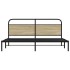 Estructura de cama sin colchón metal roble Sonoma 200x200