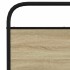 Estructura de cama sin colchón metal roble Sonoma 200x200