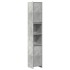 Set muebles de baño 2 piezas madera contrachapada gris
