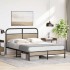 Estructura de cama sin colchón 140x190 cm madera roble