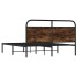 Estructura de cama sin colchón 150x200 cm madera roble