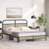 Estructura de cama sin colchón 150x200 cm madera roble